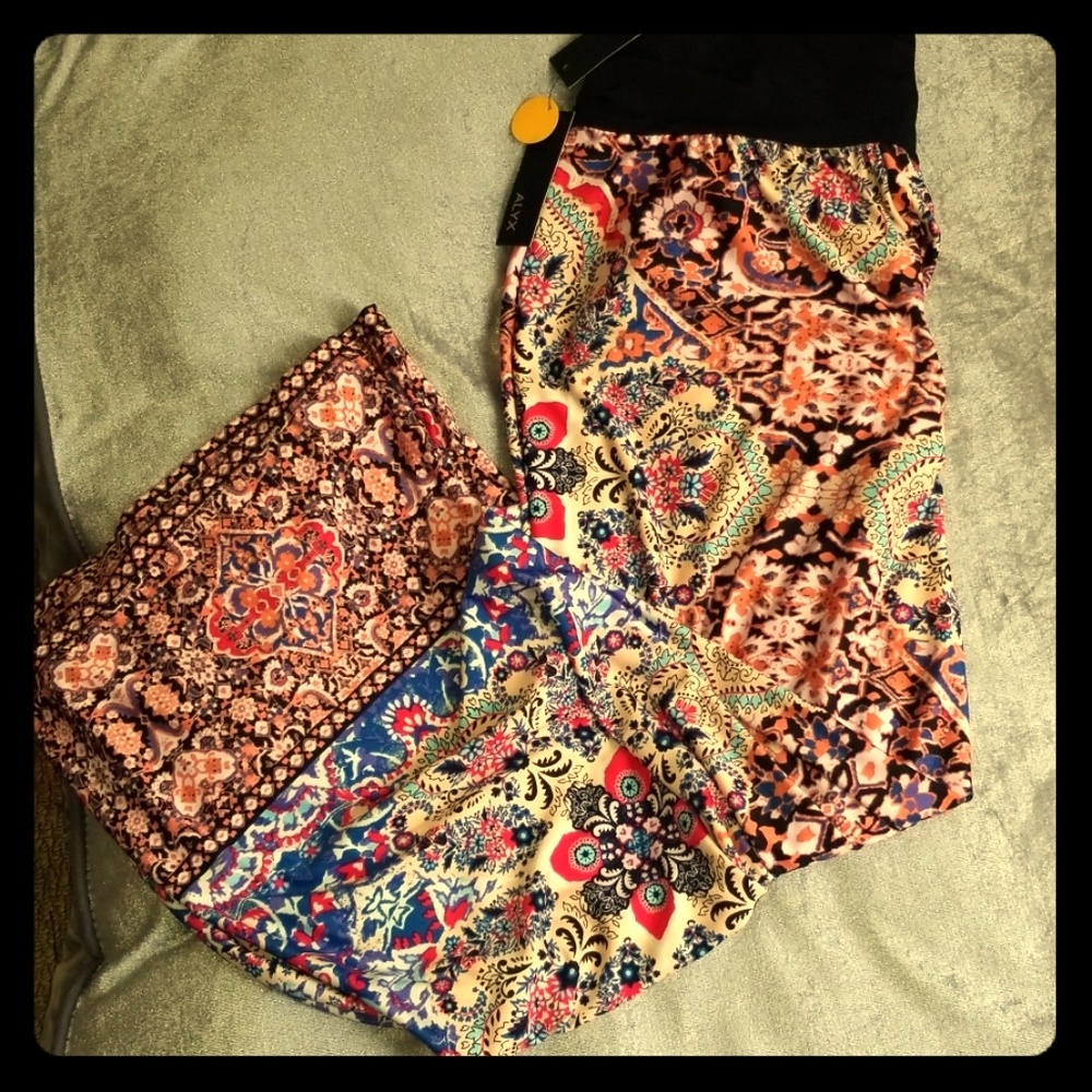 STYLISH Colorful High Waist Wide Leg Pants